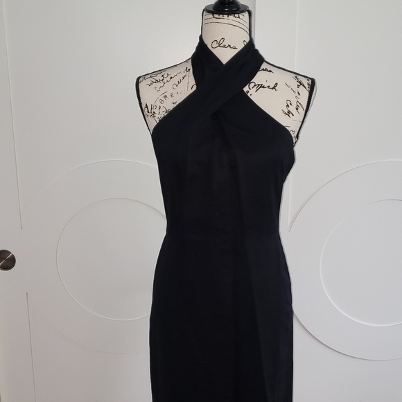 Black knee length Banana Republic dress- size 6 - Picture 3 of 6